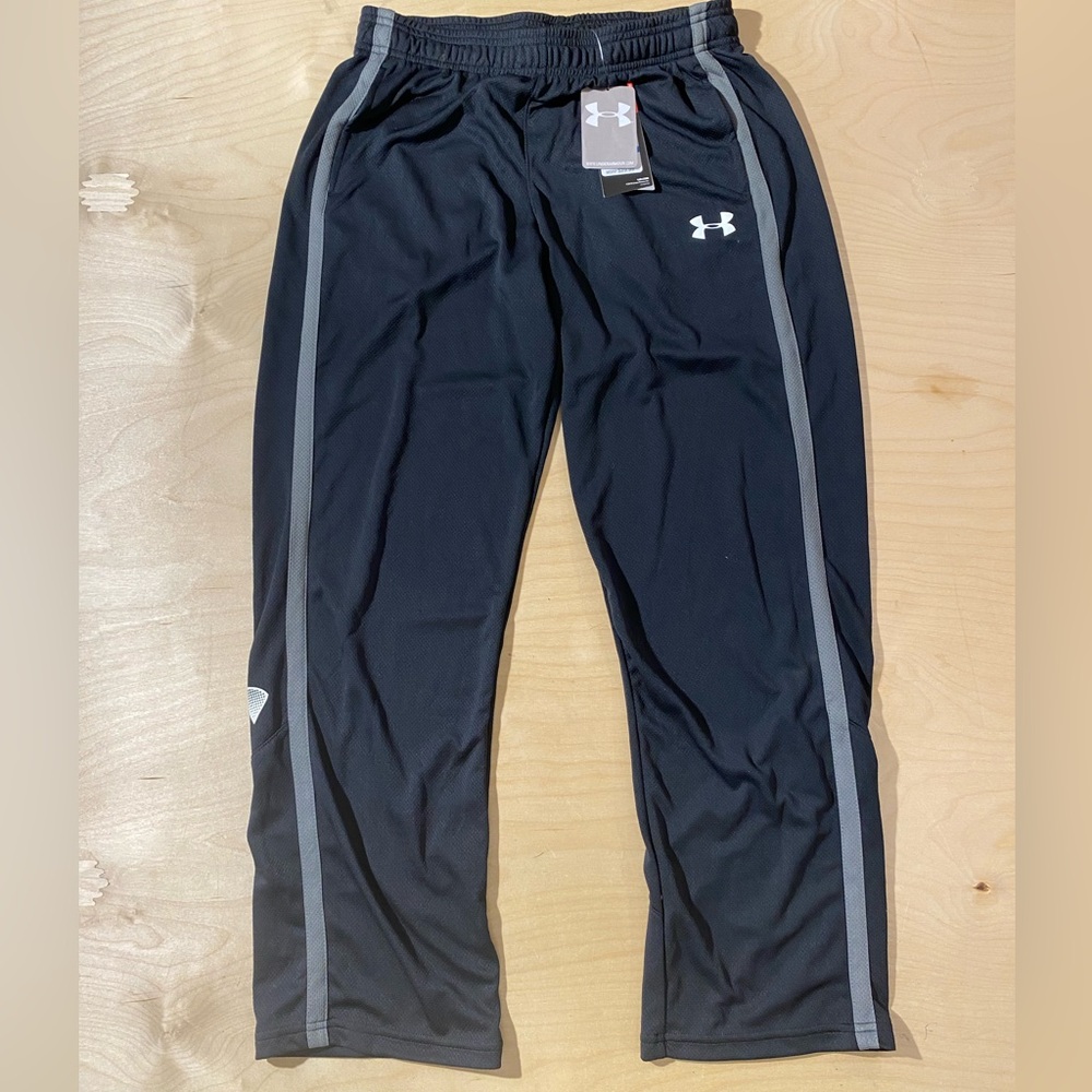 Under Armour Black and Gray Athletic Pants YXL (OV) - Picture 2 of 11